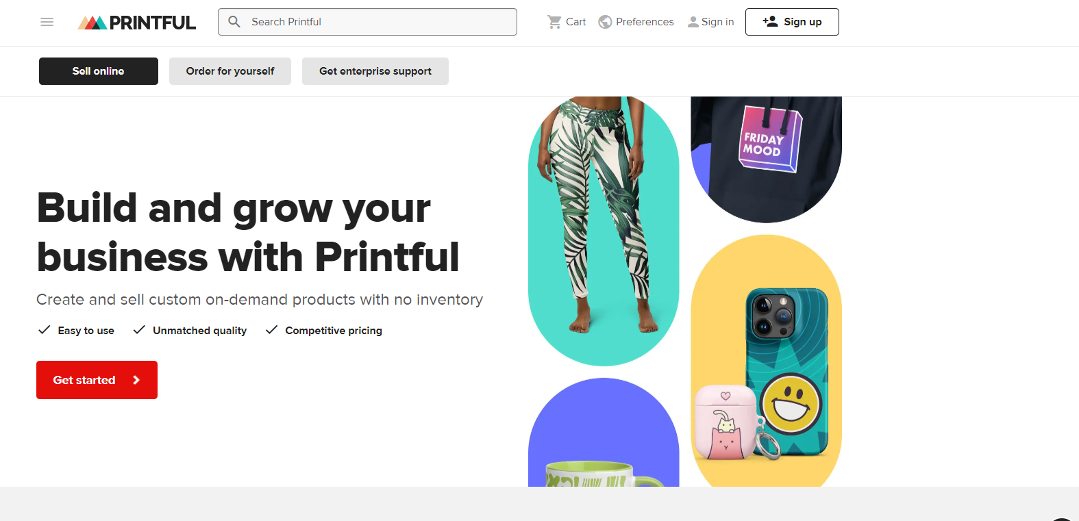Printful is a leading print-on-demand dropshipping supplier with locations in the UK, North Carolina, California, Mexico, and Latvia.