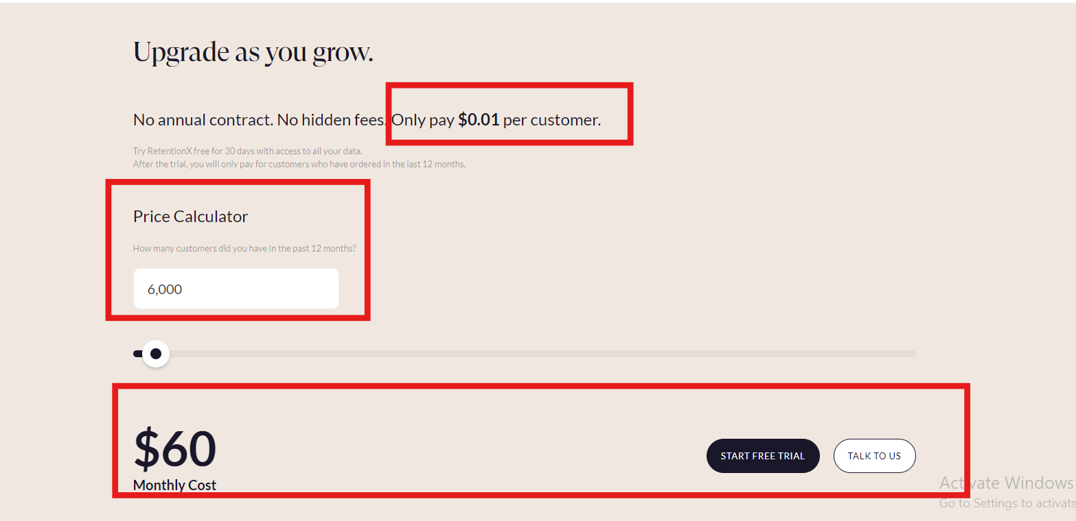retentionx pricing