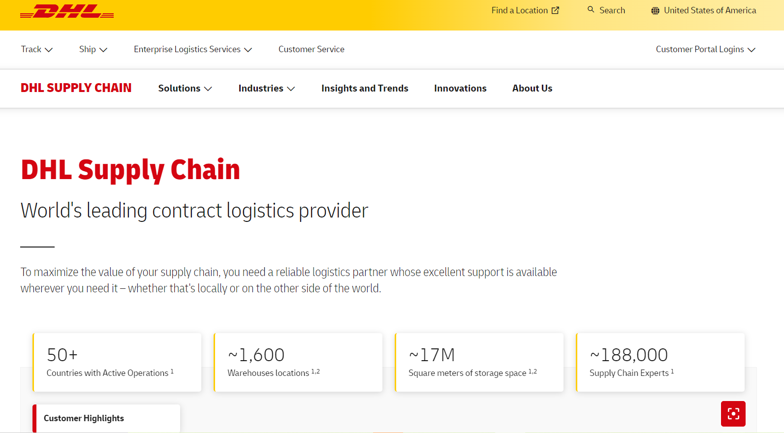 dhl supply chain