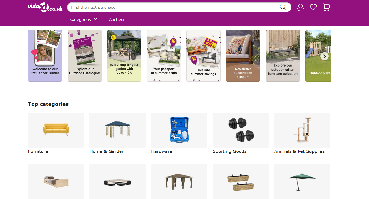 VidaXL UK specializes in home products and offers a wide array of items at competitive prices. They provide free shipping on all products and cover multiple product categories, making them a top choice for UK dropshippers.