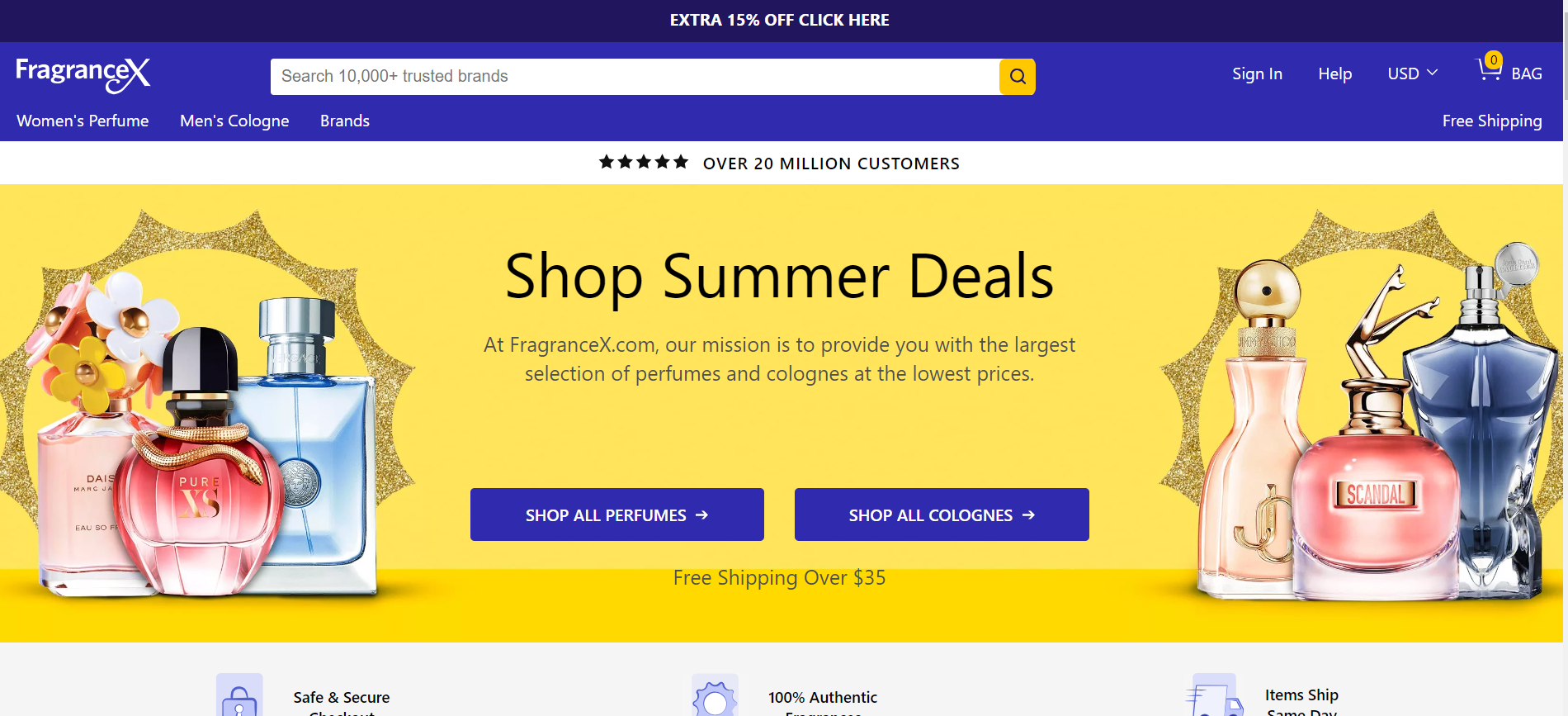 FragranceX is also one of the greatest luxury dropshipping suppliers that can help you succeed in the luxury perfume market.