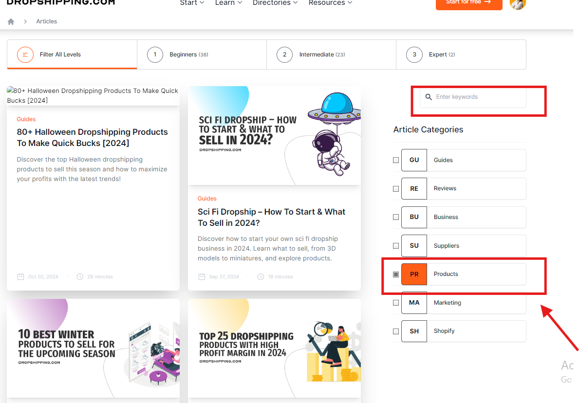 dropshipping product research