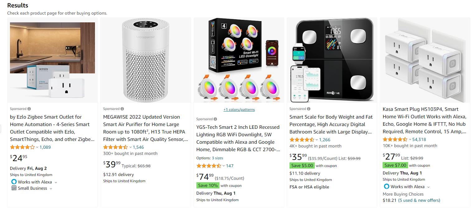 Smart home devices, such as smart speakers, security cameras, and smart lighting systems, are trending due to the growing interest in home automation.