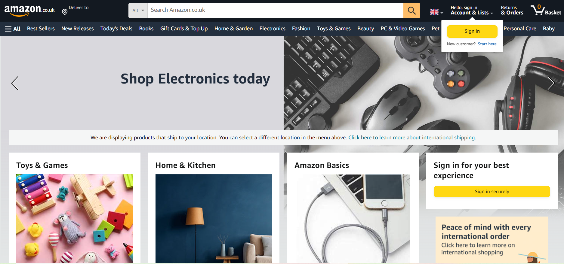 Amazon UK is a prominent choice among dropshipping suppliers in the UK, offering a reliable and extensive platform for your dropshipping business. With UK warehouses, Amazon ensures swift order fulfillment and fast shipping times, often with same-day delivery options.
