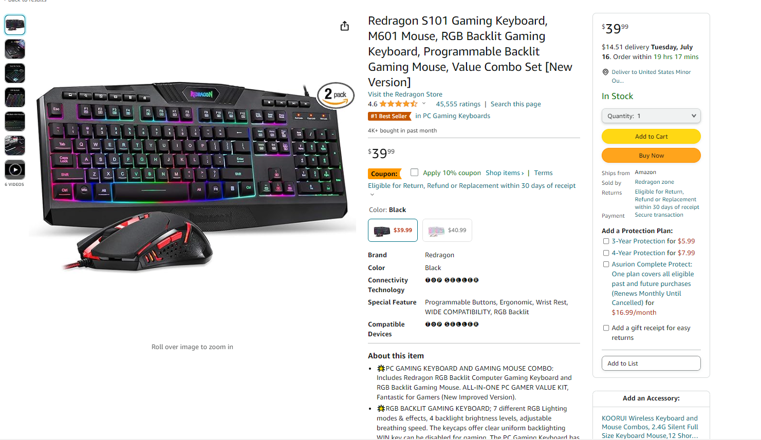 gaming keyboard
