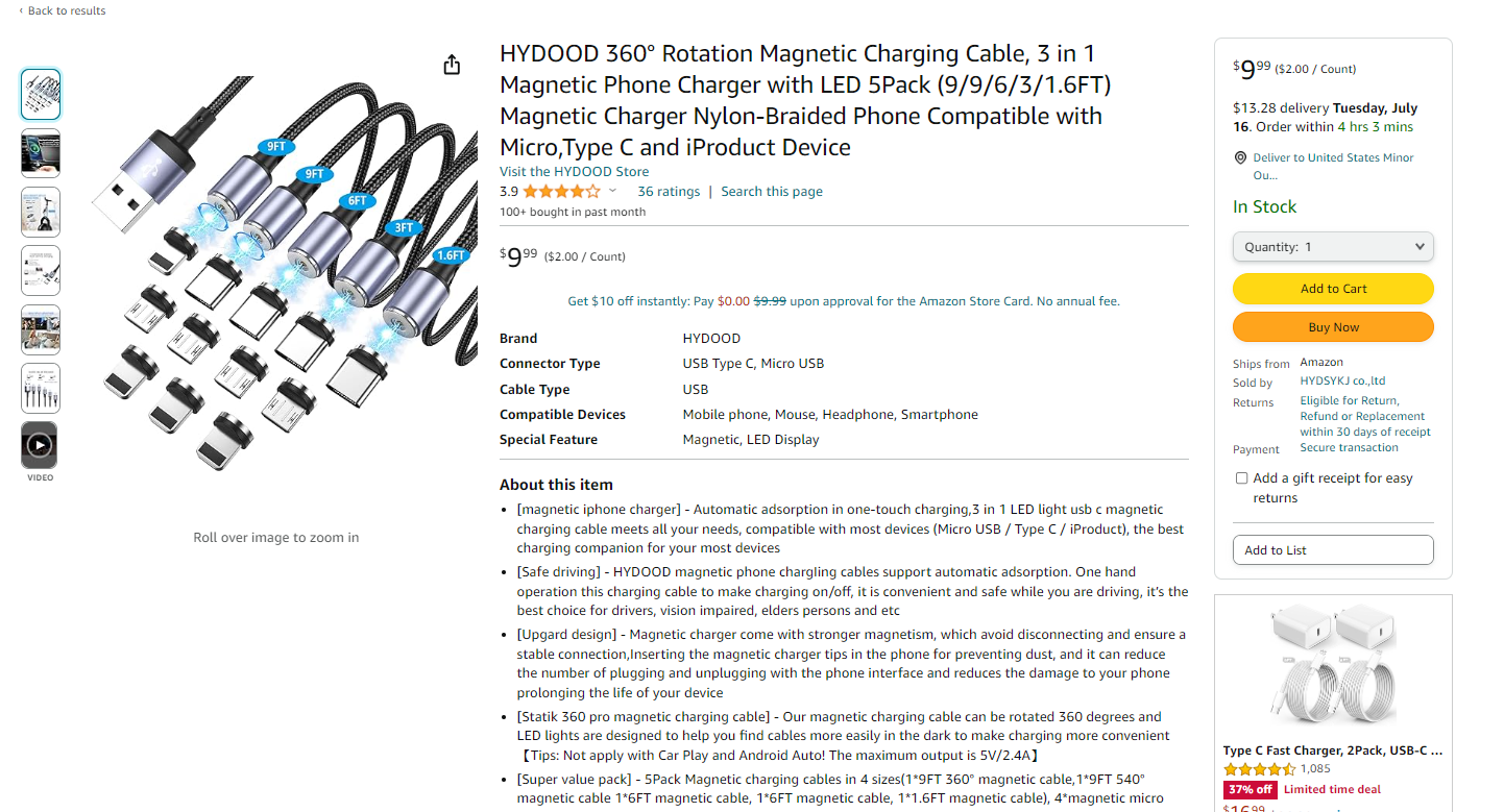 charge cable