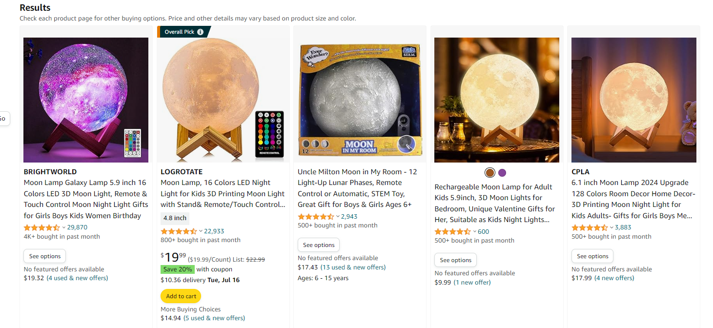 moon lamp