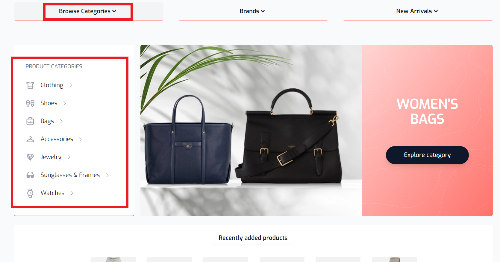 product categories