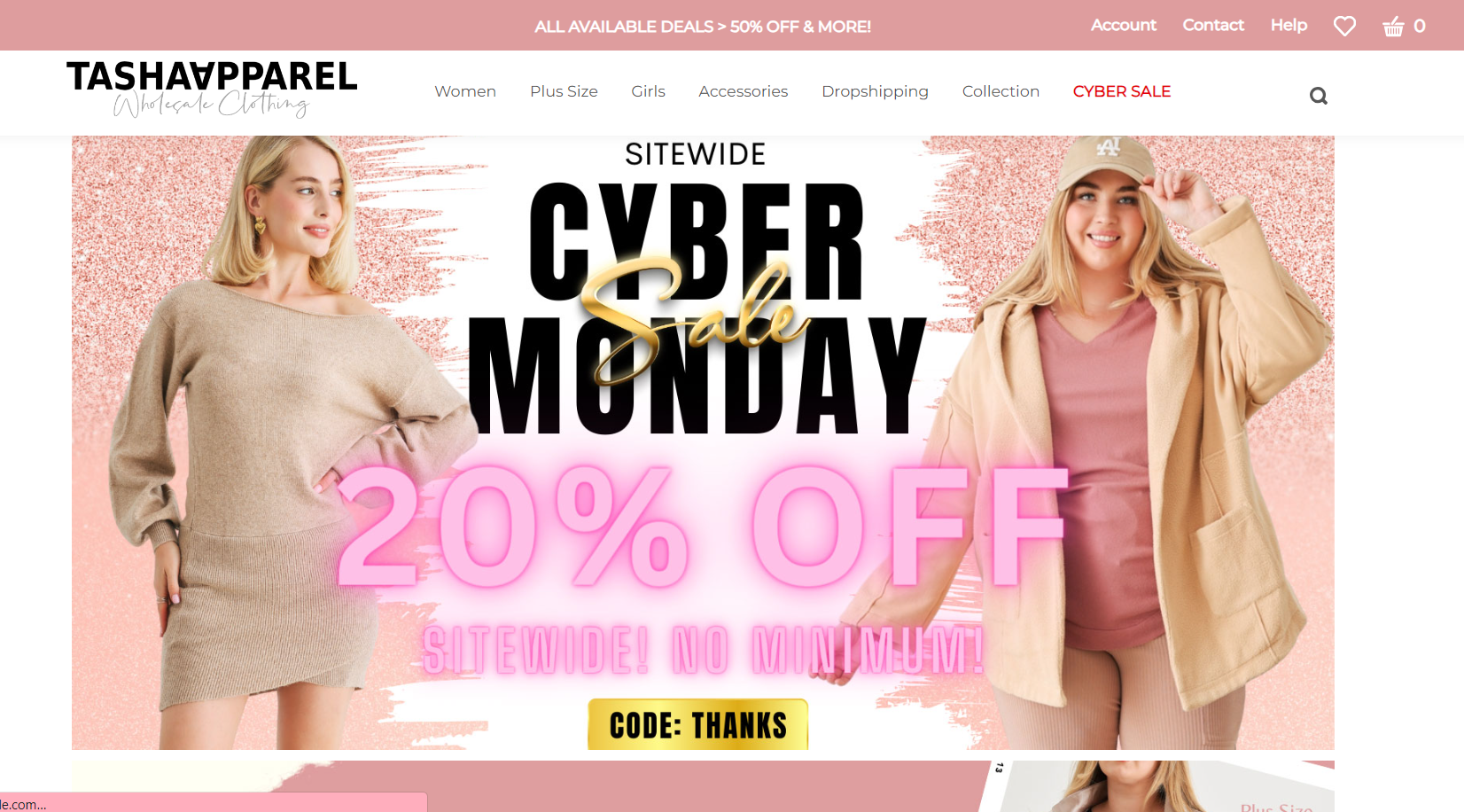 Tasha Apparel is a popular USA-based dropshipping clothing supplier known for its trendy and affordable women’s clothing products. They offer deep discounts, making them ideal for clothing dropshippers who cater to budget-conscious buyers looking for the latest fashion.