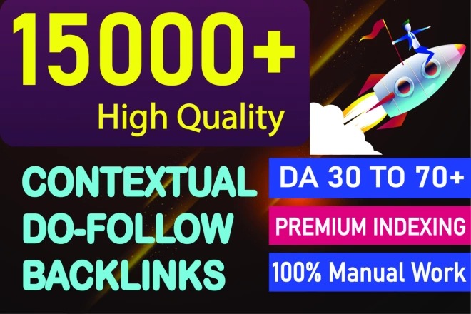 15000 SEO Backlinks, DA 90 Do follow Backlink, Web 2.0, Wiki Backlinks